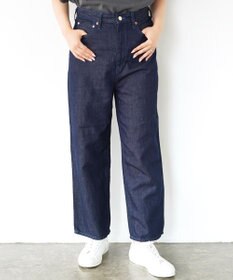 caqu FS linen ankle boy`s アンクル丈 ゆったりボーイフィットリネンデニム