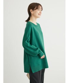 Green Parks もちやわ　ボートネックニットチュニック