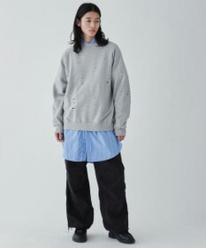 WEGO ダメージプルオーバースウェット