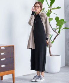 Tiaclasse 【2点セット】Wフェイスニットベスト＆ニットワンピース