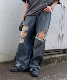 WEGO スーパーバギーデストロイデニム