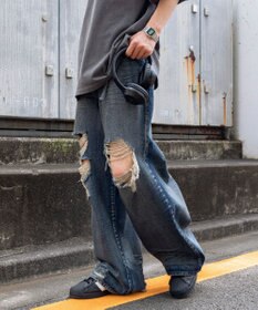 WEGO スーパーバギーデストロイデニム