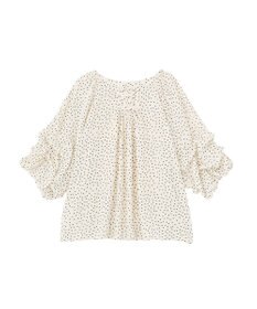 YECCA VECCA ホイップスリーブブラウス