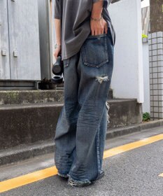 WEGO スーパーバギーデストロイデニム