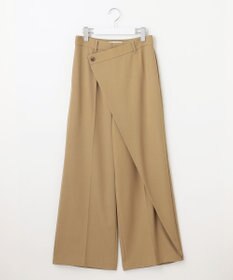 23区 【エステータ】ウールギャバジン ワイド ラップパンツ