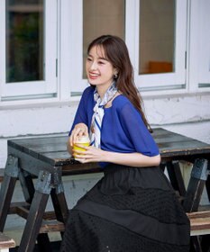 Tiaclasse L 【新色追加・洗える】幅広く活躍が期待できるレース切替スカート