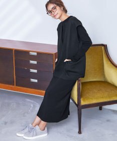 Tiaclasse 【2点セット】Wフェイスニットベスト＆ニットワンピース