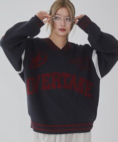 WEGO 【ユニセックス着用ITEM】ラインリブゲームロゴプルオーバー