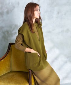 Tiaclasse 【2点セット】Wフェイスニットベスト＆ニットワンピース