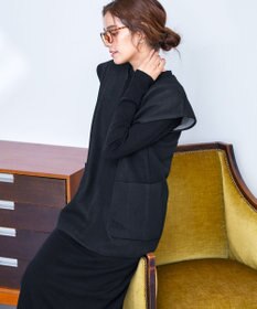 Tiaclasse 【2点セット】Wフェイスニットベスト＆ニットワンピース