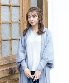 Tiaclasse 【洗える】ストール風カーディガン