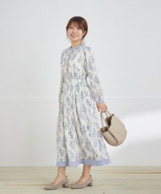 Tiaclasse L 【洗える】トワルドジュイ配色ワンピース