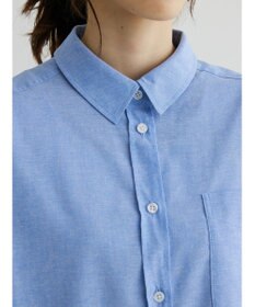 Green Parks 綿麻混オーバーサイズシャツチュニック