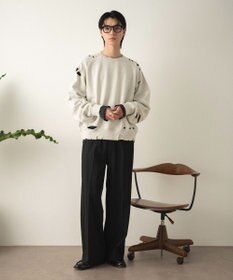 WEGO 【セットアップ対応】ワイドストレートスラックス