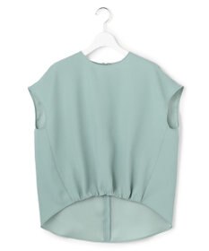 ICB 【先行予約】 FluidBackSatin フレンチスリーブブラウス