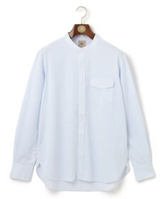 J.PRESS MEN ピンチェックジャージ バンドカラーシャツ