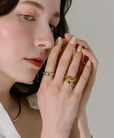 Phoebe 【金属アレルギー対応】フラットリング　ゴールド