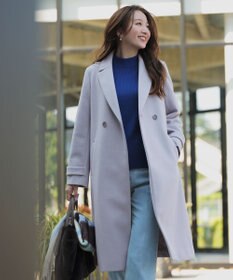 ANY SIS S ウールライクロング チェスターコート