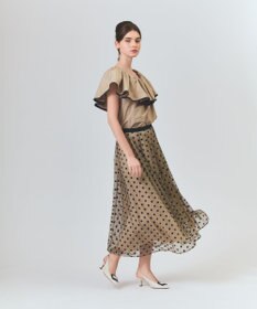 GRACE CONTINENTAL ドットembチュールスカート