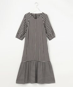 自由区 ビスコースナイロンドビーストライプ ワンピース