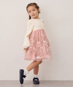 ANY KIDS バレエ刺繍チュールワンピース