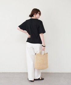 russet 《かごバッグ》インドラフィア2WAYトートバッグ(TI-368)