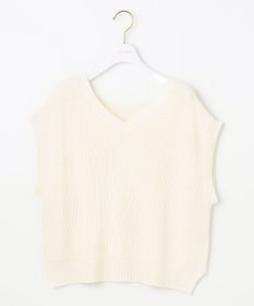 ANY SIS 【前後着用可】スムースタッチ2WAYニット ベスト