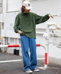 WEGO ピグメントクルーネックロンT