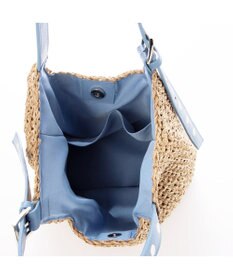 UNBILLION カシュカシュ cachecache / ドット刺繍ハンドル手編みトート