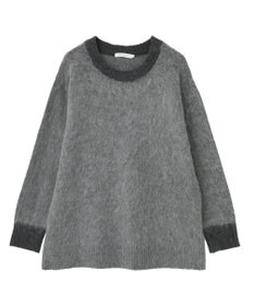 AMERICAN HOLIC 起毛バイカラーニットプルオーバー