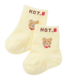 MIKI HOUSE HOT BISCUITS 【7-8cm】 ワンポイント ベビーソックス