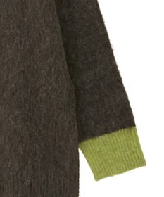 AMERICAN HOLIC 起毛バイカラーニットプルオーバー