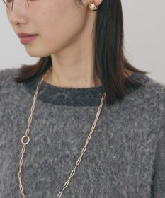 AMERICAN HOLIC 起毛バイカラーニットプルオーバー