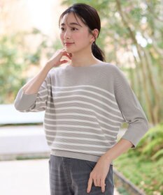 ANY L 【洗濯機可/アンチピリング/UVケア】アクリルガーターニット