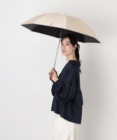 MOONBAT 【WEB限定/遮光率100%/遮熱/UV】POLO RALPH LAUREN（ポロ ラルフローレン）晴雨兼用日傘 無地 オーバーロック刺繍 長傘