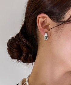 Phoebe 【痛くないシリーズ・金属アレルギー対応】ドロップソフトイヤリング　シルバー
