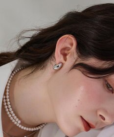 Phoebe 【痛くないシリーズ・金属アレルギー対応】ドロップソフトイヤリング　シルバー