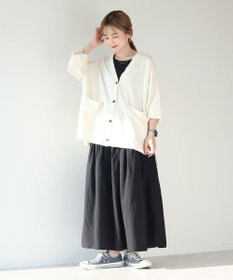 AMERICAN HOLIC バイパチＶネックワイドニットカーディガン