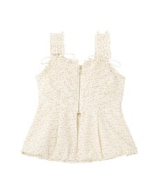 earth music&ecology フラワーペプラムビスチェ