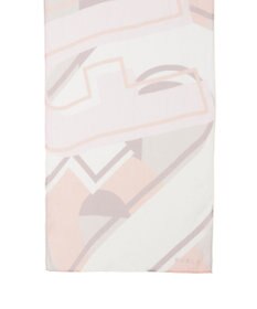 MOONBAT 【シルク100%】フルラ (FURLA) シルクシフォンロングスカーフ アーチロゴ 150cm×35cm