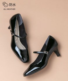 Dominic3 晴雨兼用 メリージェーン レザーパンプス