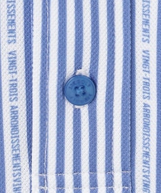 23区GOLF 【MEN】ロゴストライププリント 長袖シャツ