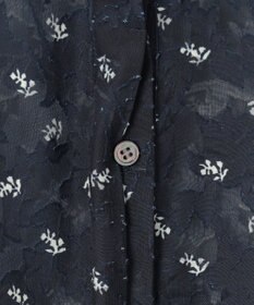 組曲 【WEB限定】フラワーボーダージャカードプリント ブラウス