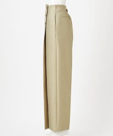 23区 【GOLD LABEL】ウールダブルクロス フロントボタン ワイドパンツ