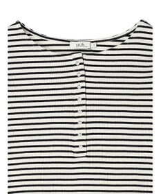 earth music&ecology パールヘンリーリブプルオーバー