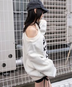 WEGO 2WAYショルダーリボンニット