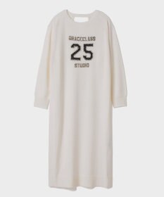 GRACE CONTINENTAL ナンバーモチーフニットワンピース