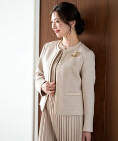 ANY SIS リップルボーダーストレッチ ジャケット