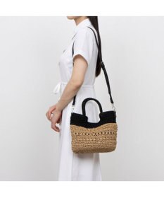 UNBILLION カシュカシュ cachecache / 切替柄編2wayミニトート