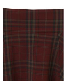 earth music&ecology バックレースアップチェックスカート